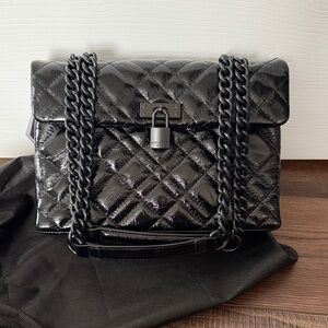 NWT Kurt Geiger Black Drawstring Shoulder Bag